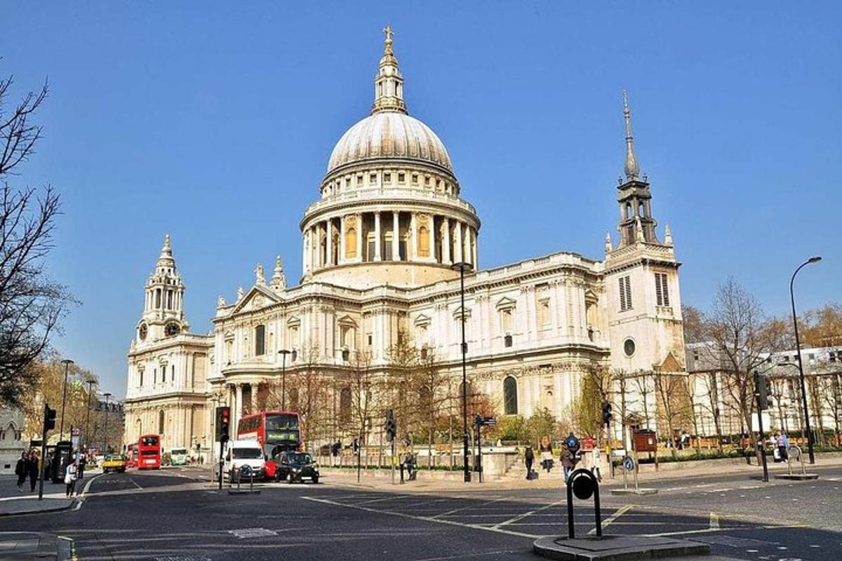 a large white building with a domed building