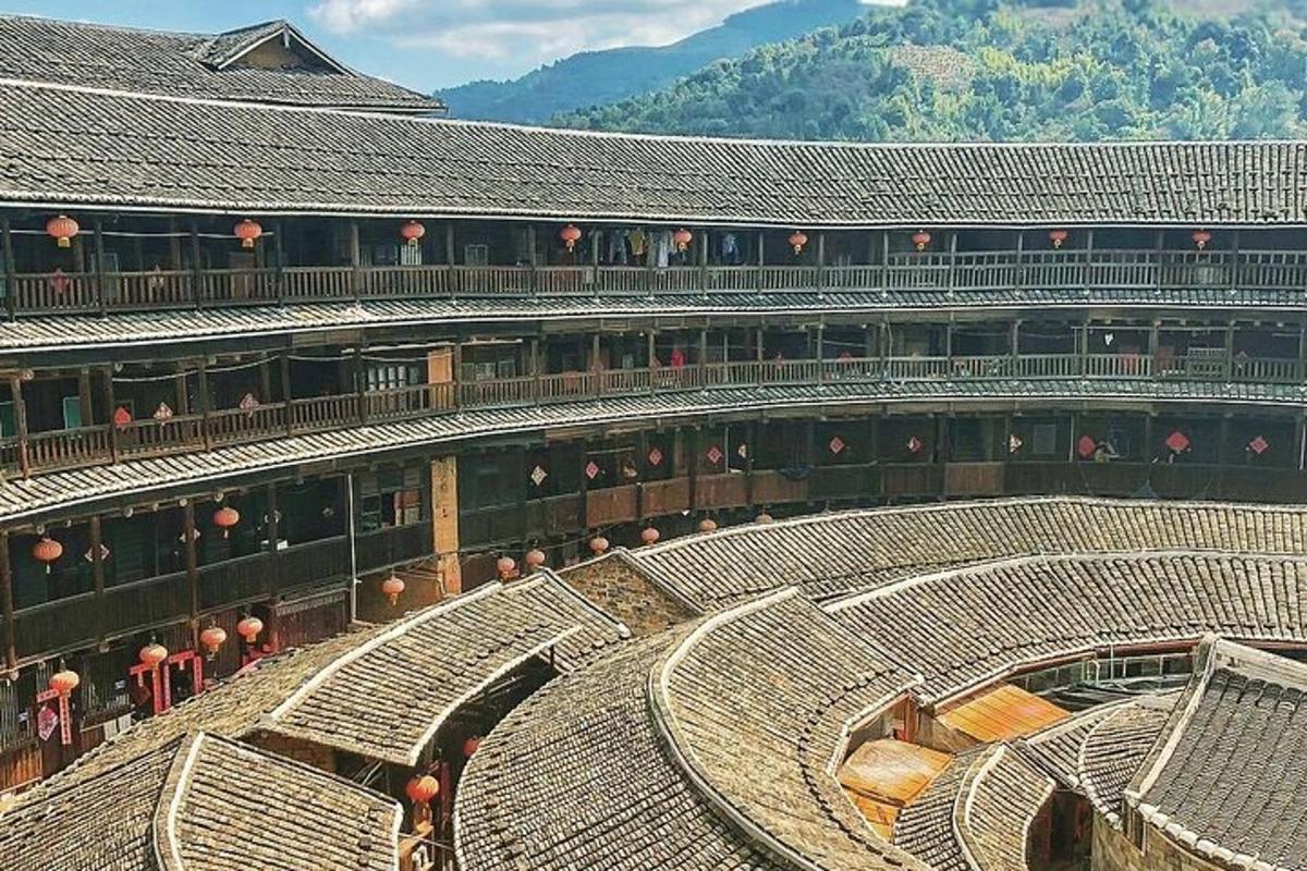 an empty amphitheater in front of a building