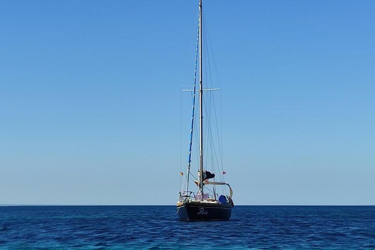 un veler al mig de l'oceà