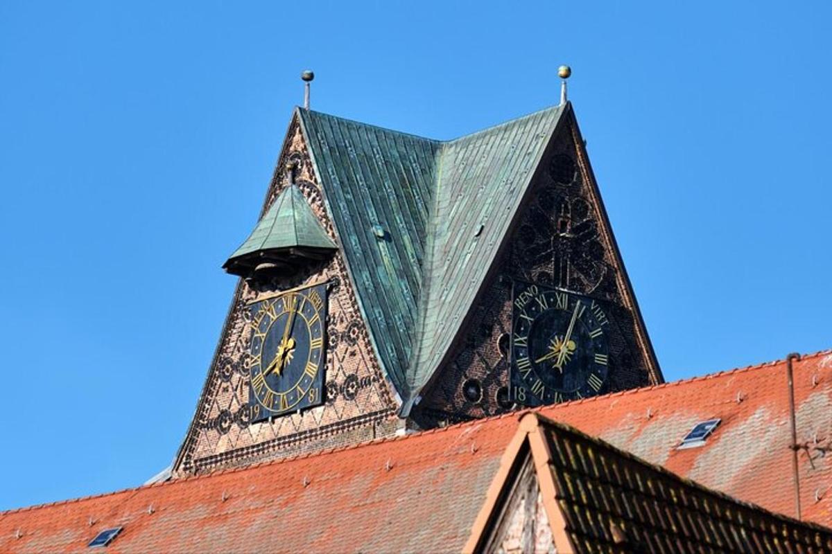 a clock tower on top of a building