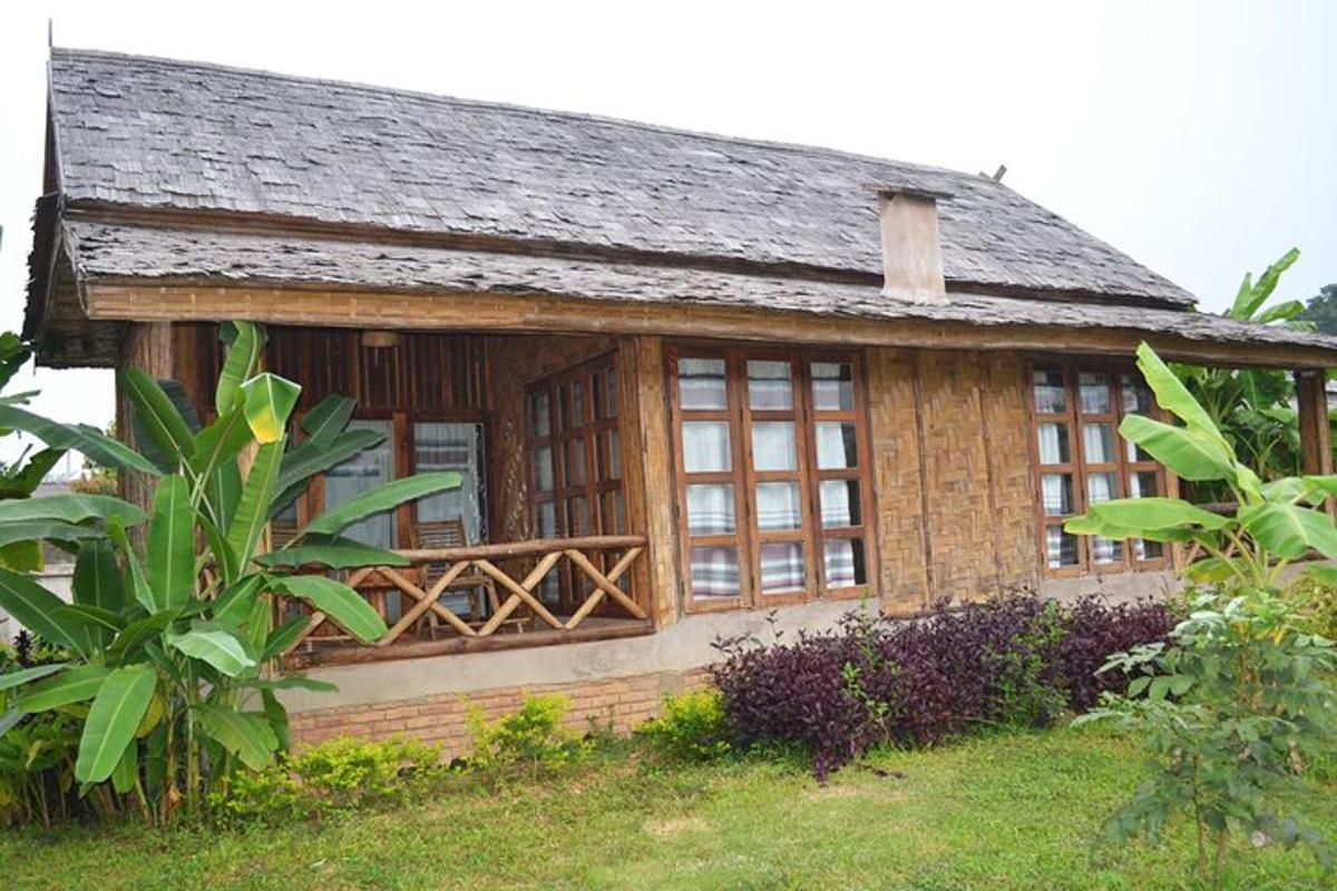 a house with a large window on the side of it
