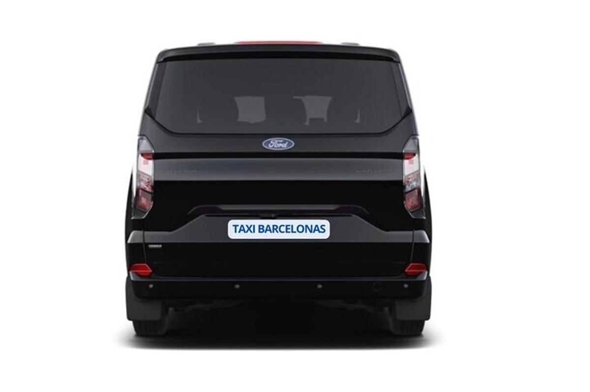 uma foto da traseira de uma van Ford