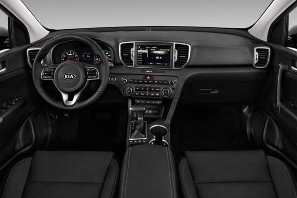 Útsýni yfir stjórnklefa Audi-bíls