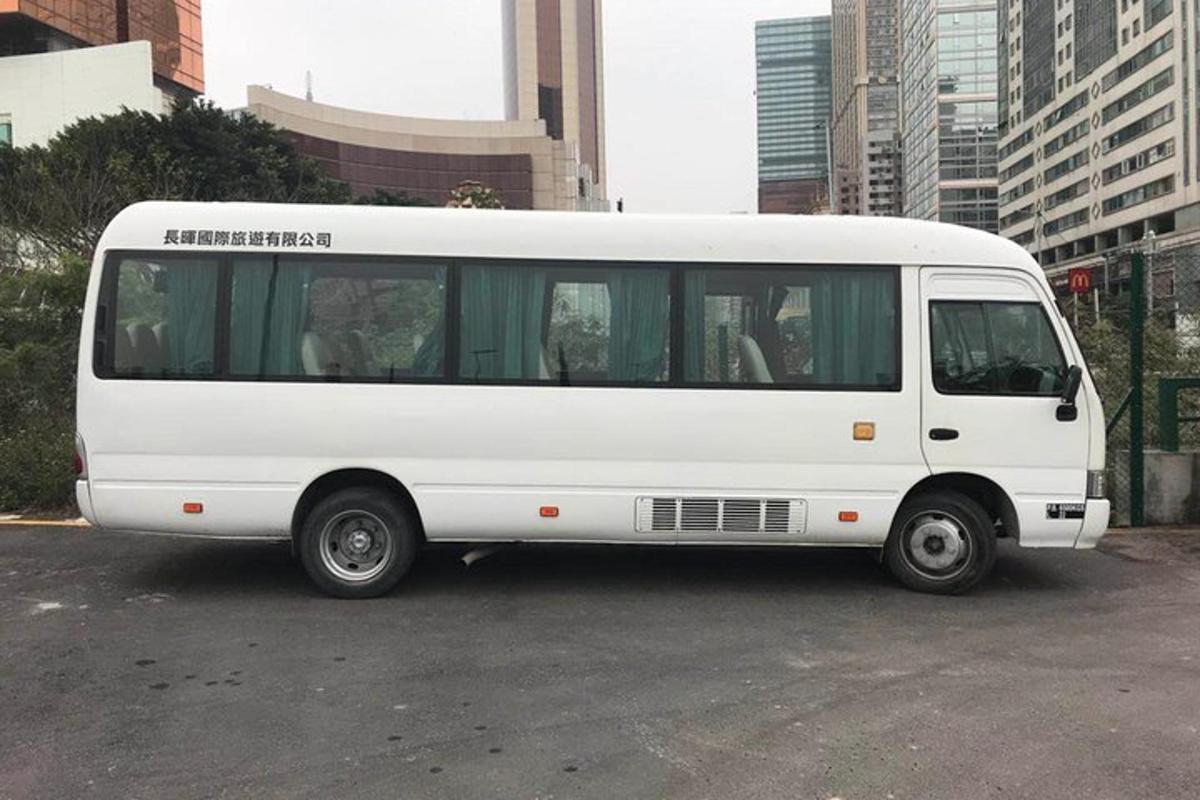 a white van parked in a parking lot