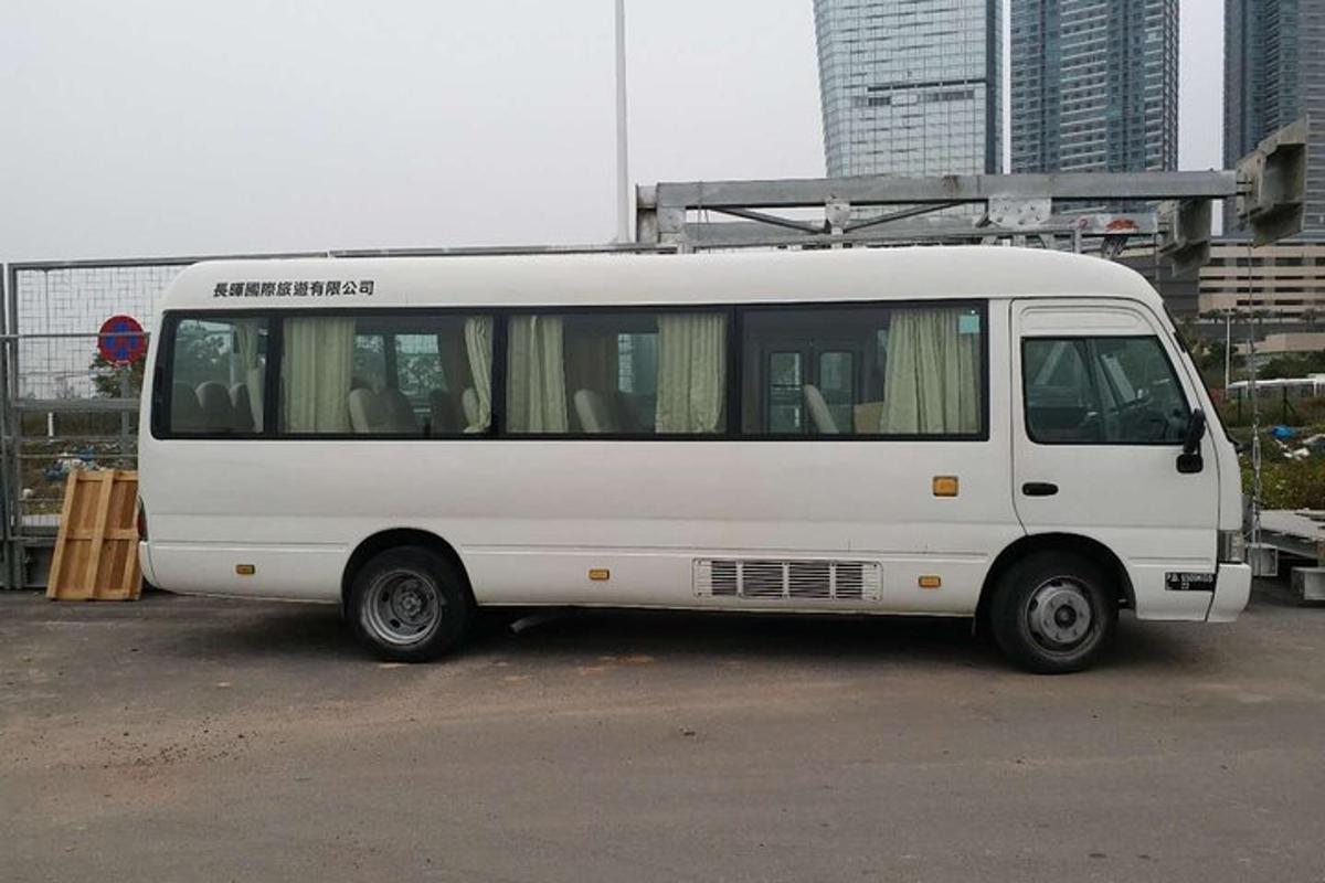 a white van parked in a parking lot