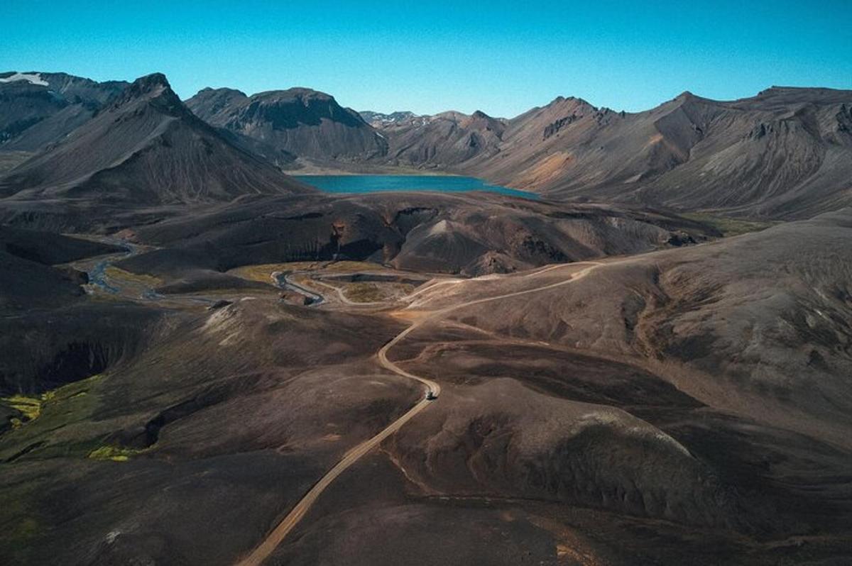 a road in the middle of a mountain range