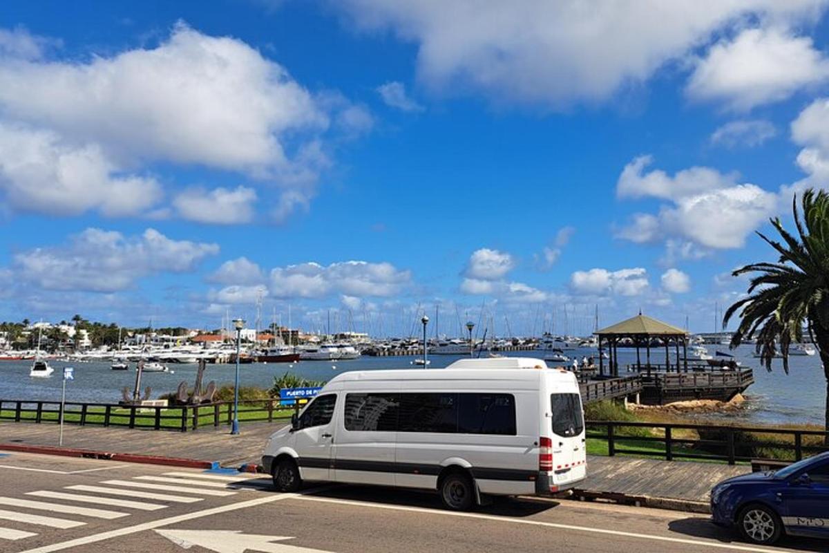 a white van parked on the side of a street