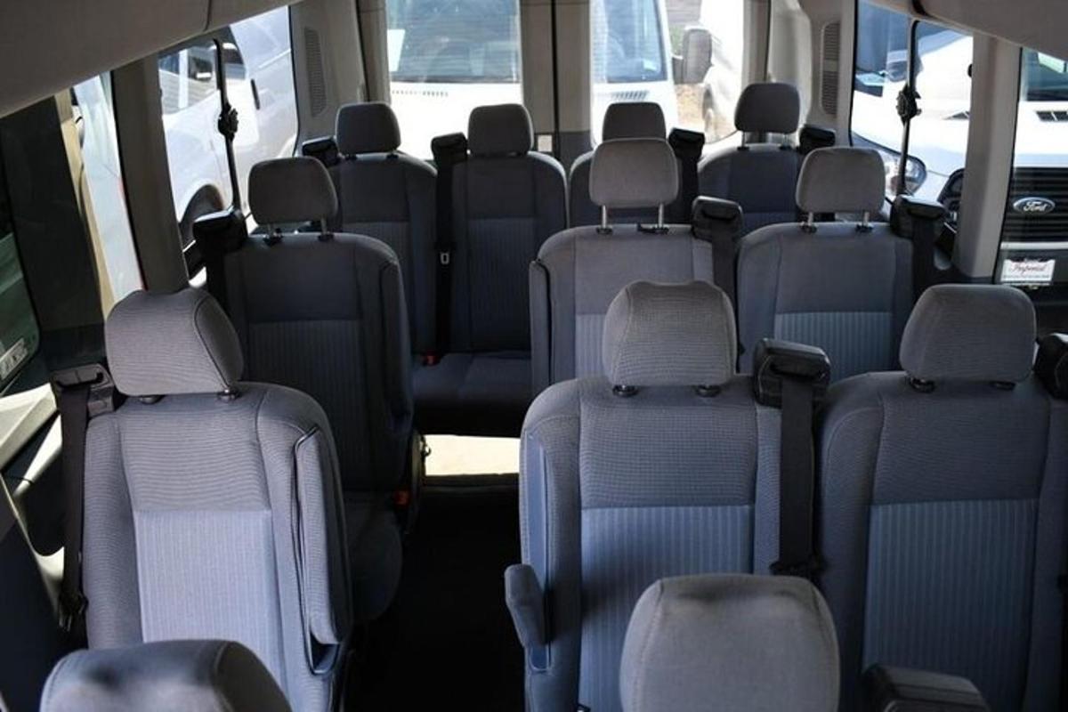 a group of seats in a bus