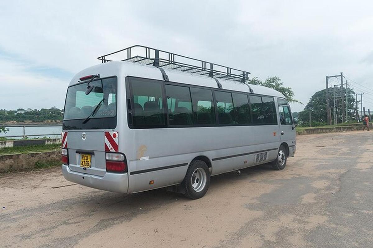 a white van parked on the side of a road
