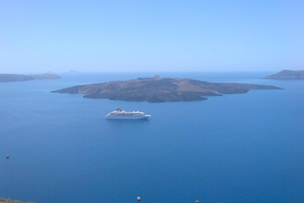 a boat in the middle of a large body of water