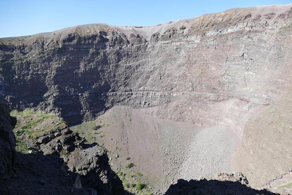 an aerial view of a mountain with a canyon