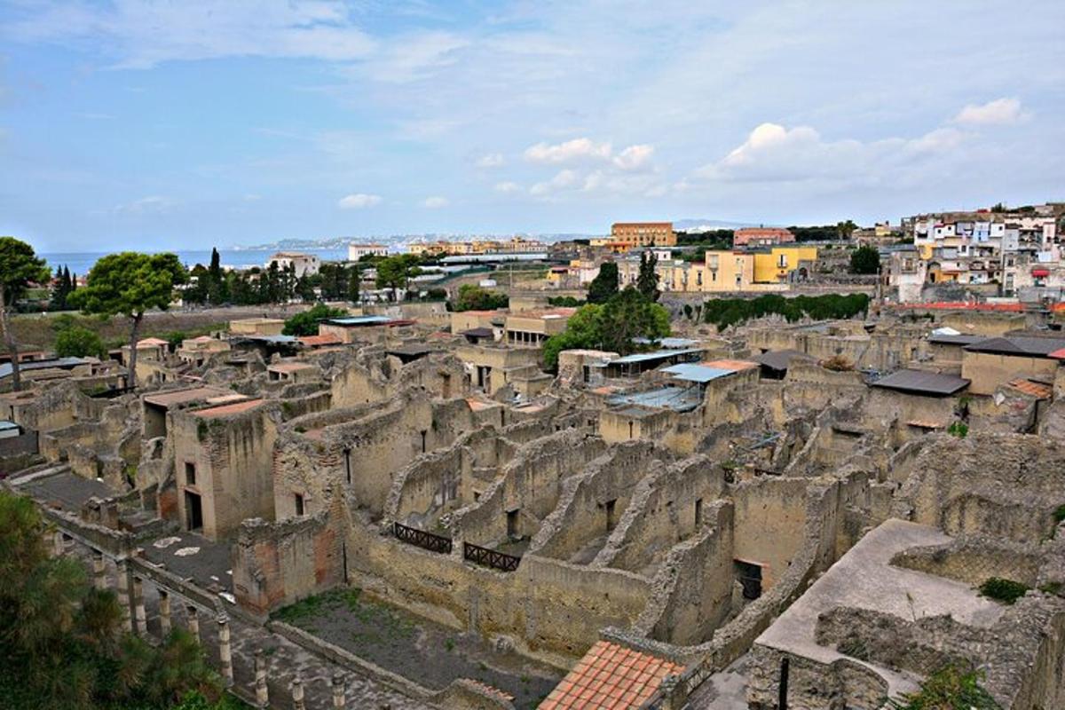 a view of an old city with buildings and buildings