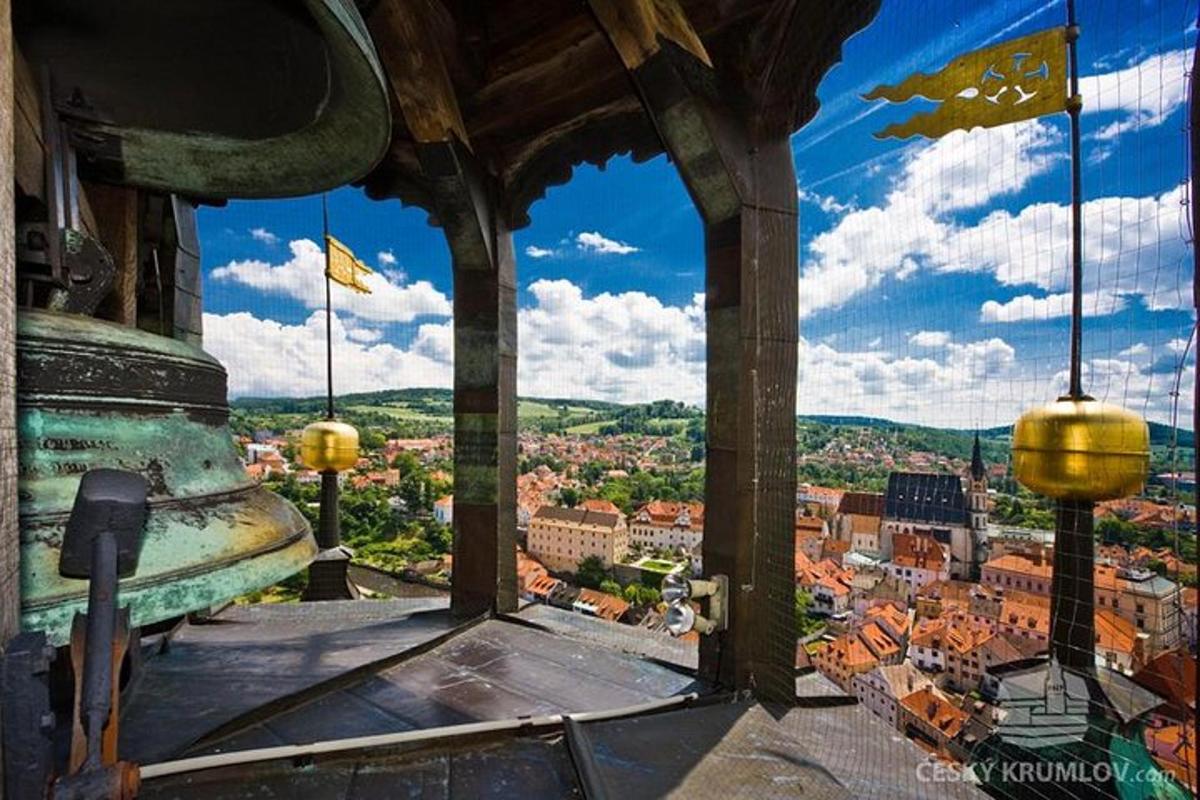 pohled na město z věže