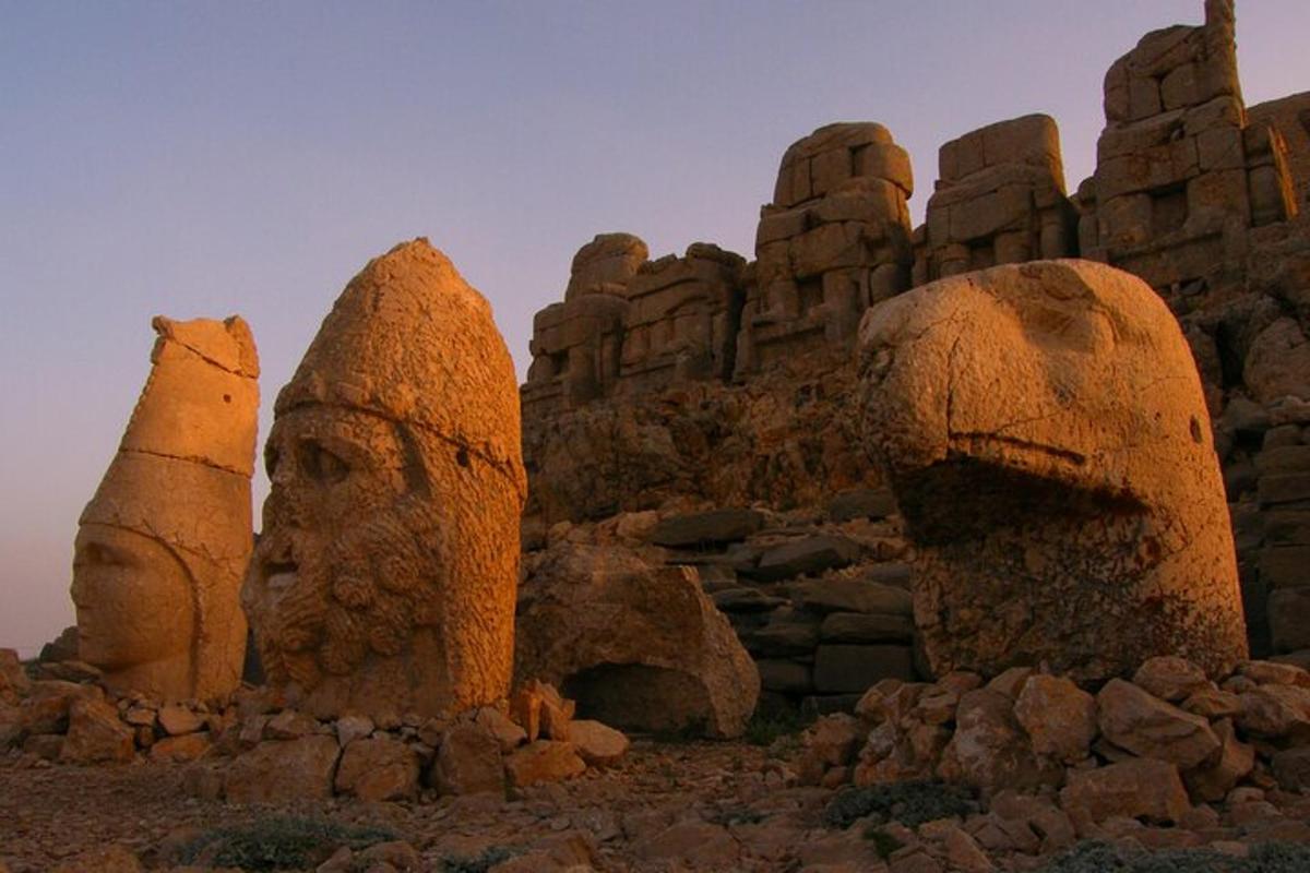 a group of rock formations in the desert