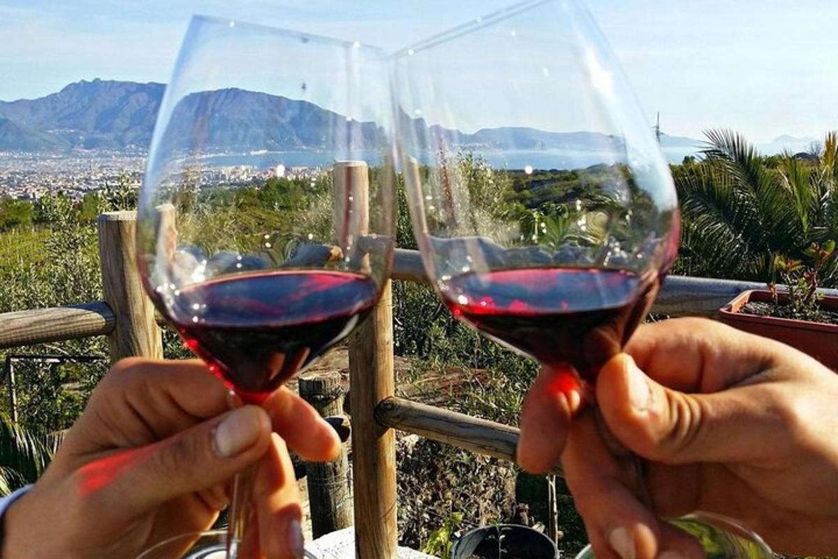 due persone che tengono in mano bicchieri di vino rosso