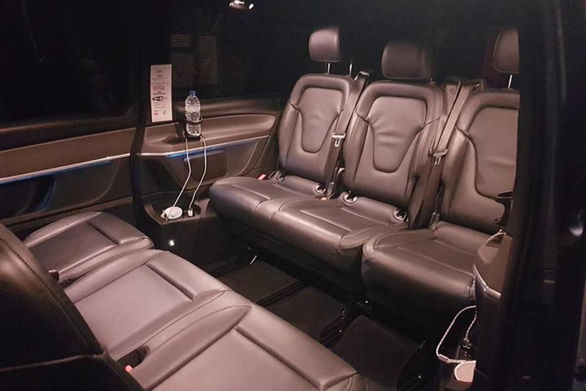 a view of the back seats of a car