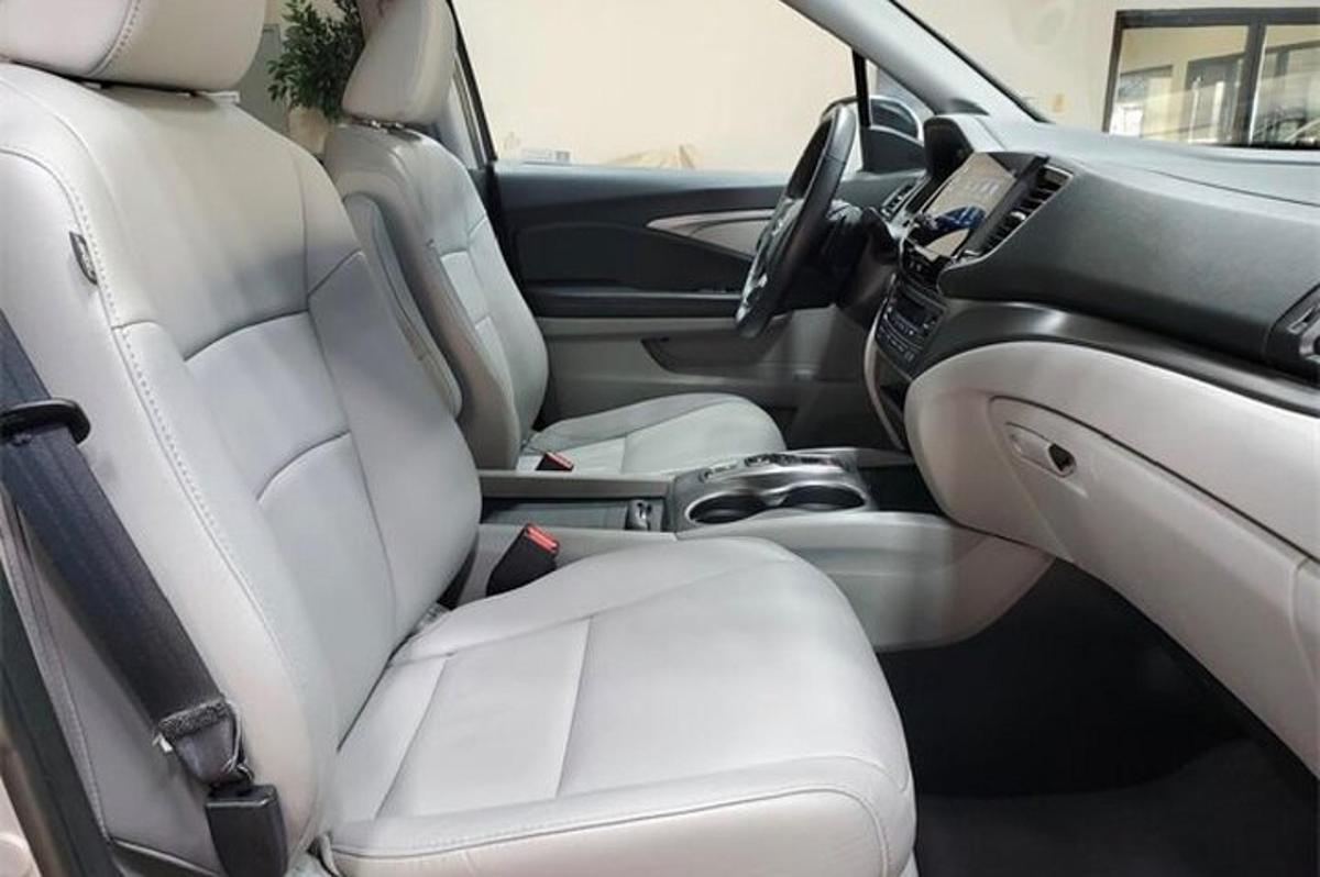 a view of the back seats of a car