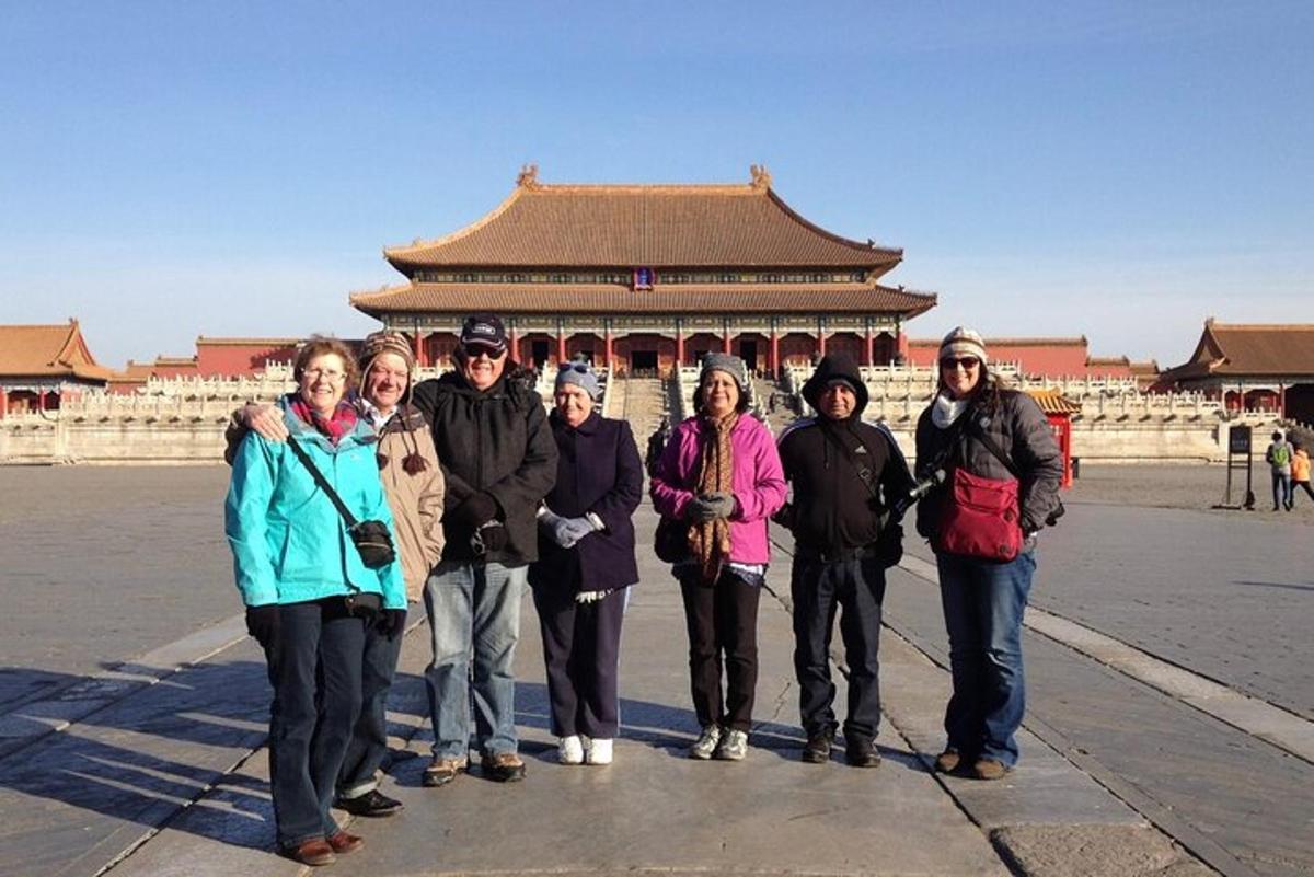 a group of people standing in front of a building