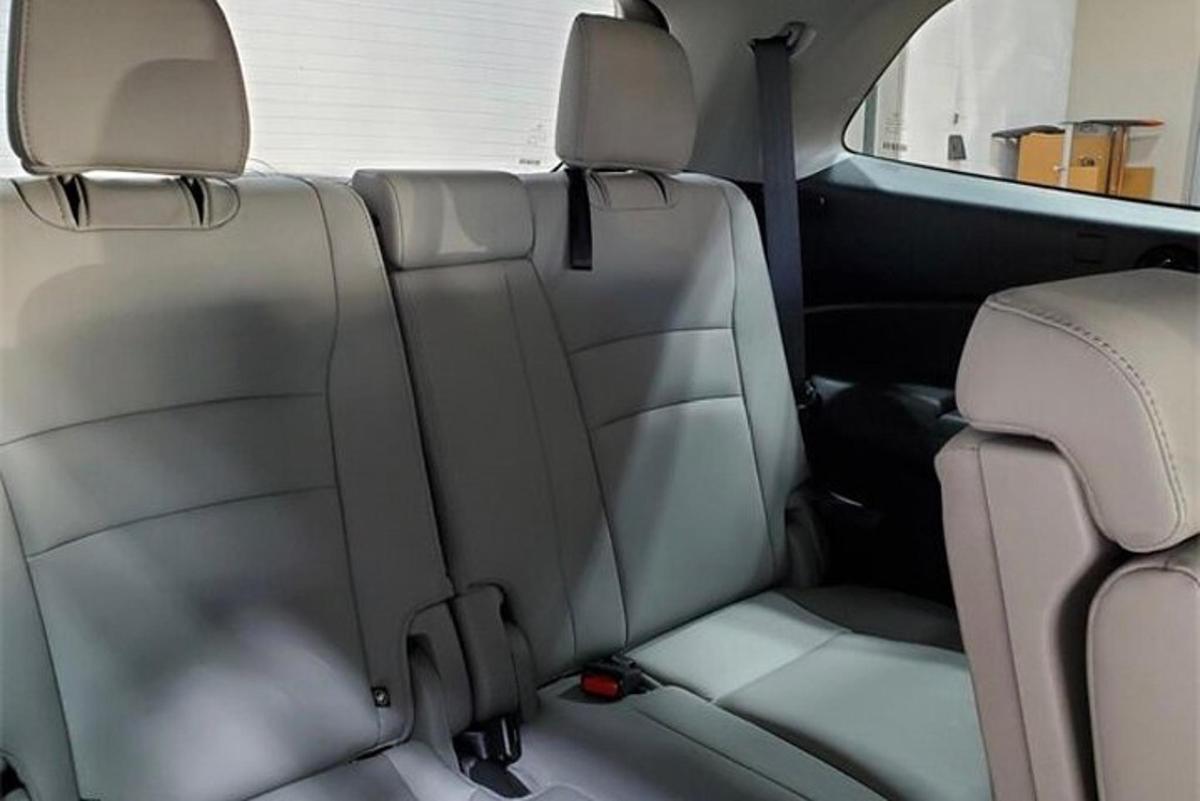 a view of the back seats of a car