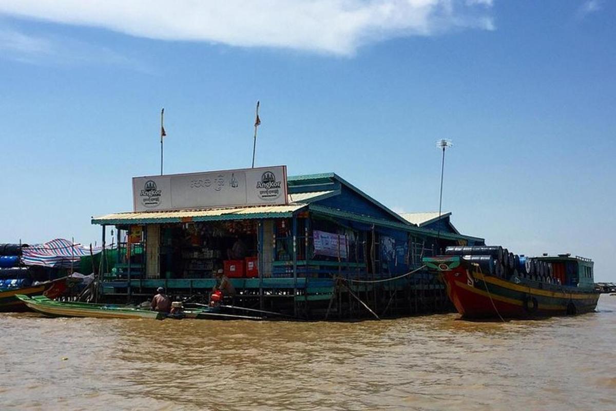 a building on a boat in the water