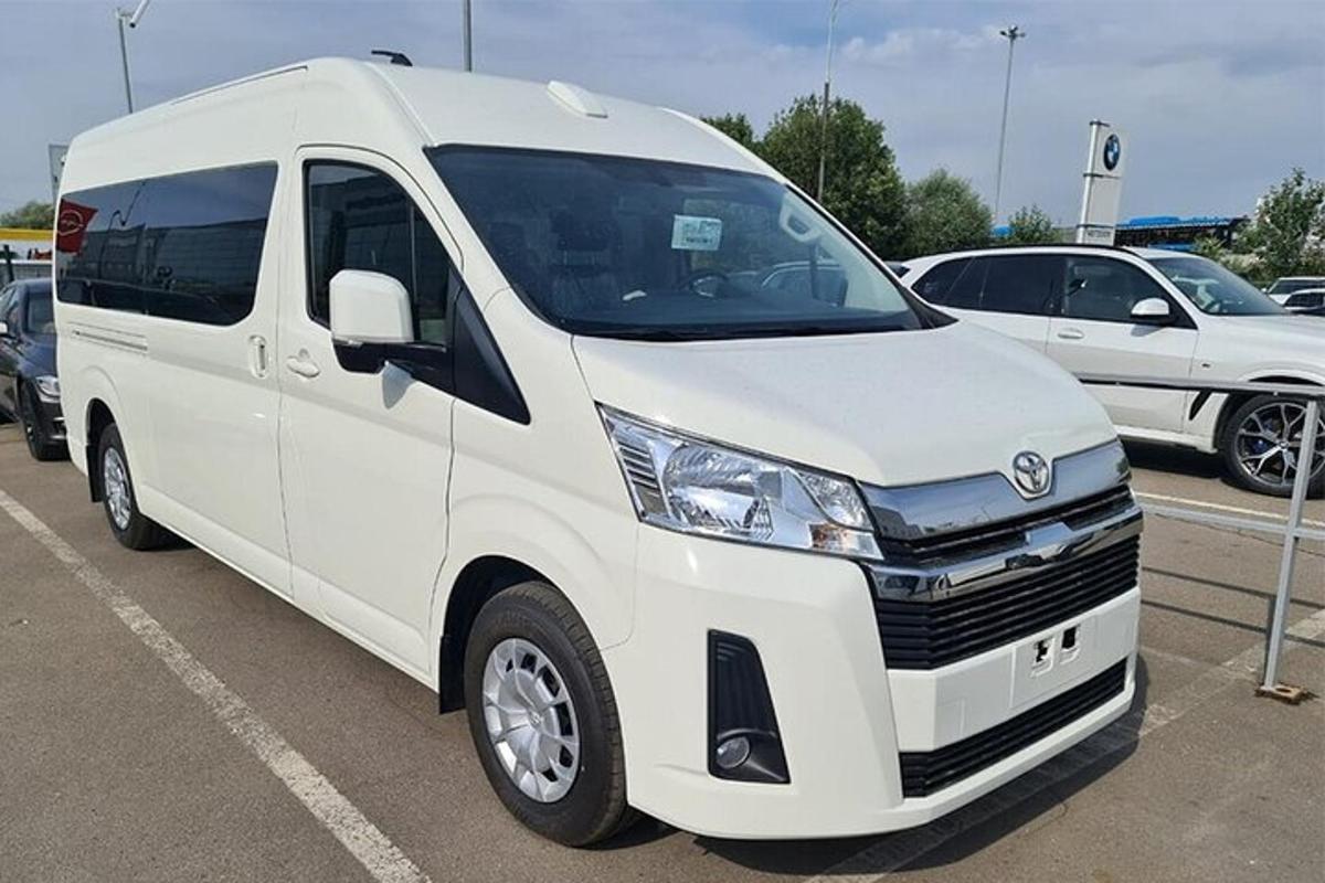 a white van parked in a parking lot