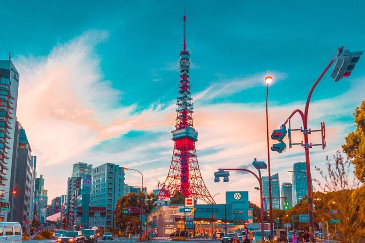 pemandangan menara eiffel di sebuah bandar