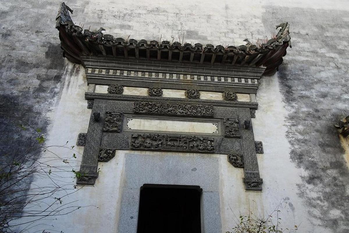 a building with a design on top of it