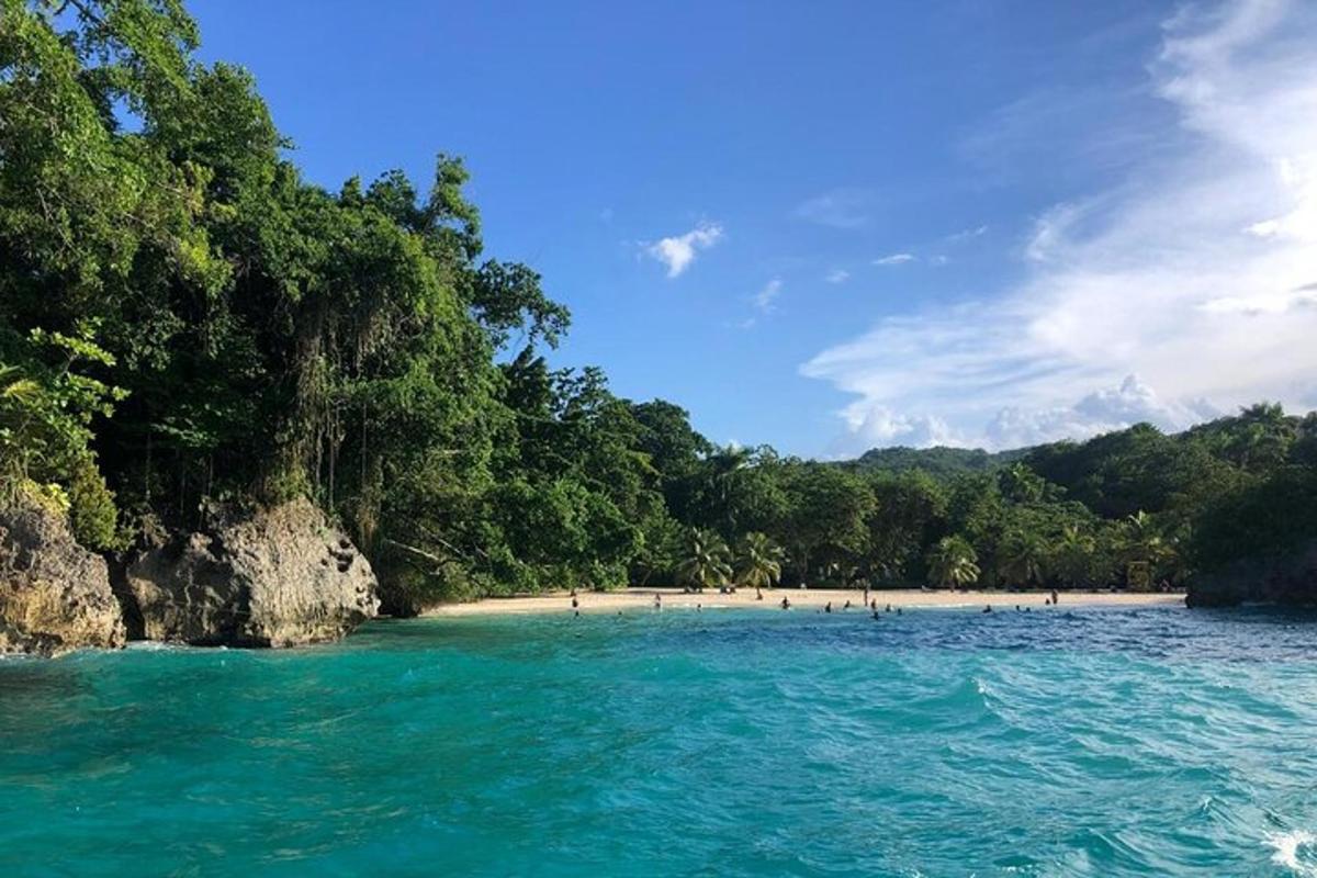un gruppo di persone su una spiaggia in acqua
