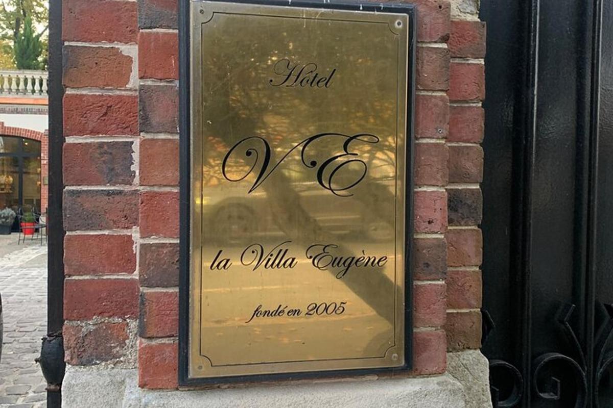 a sign on the side of a brick building