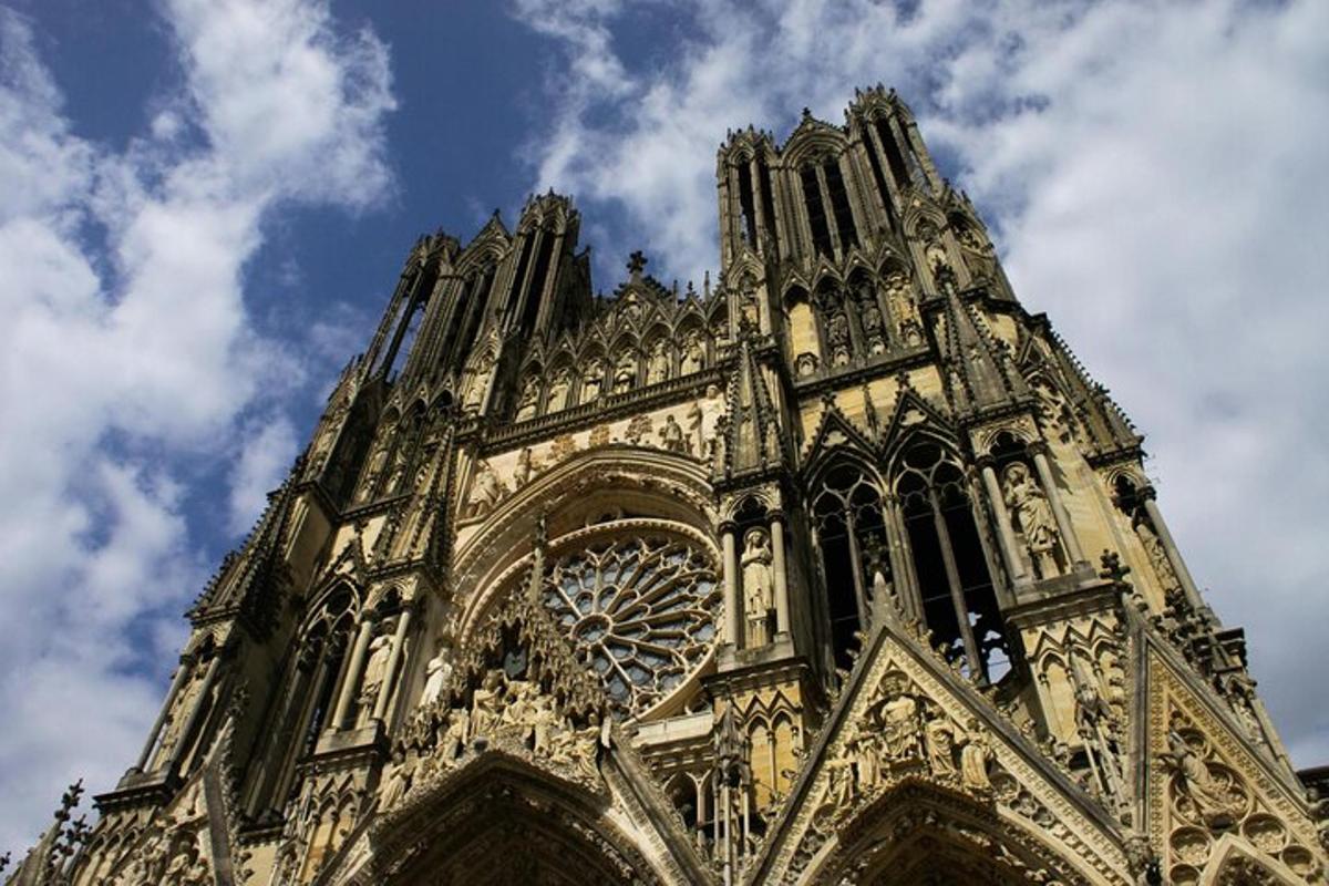 a large cathedral with a clock on the top of it