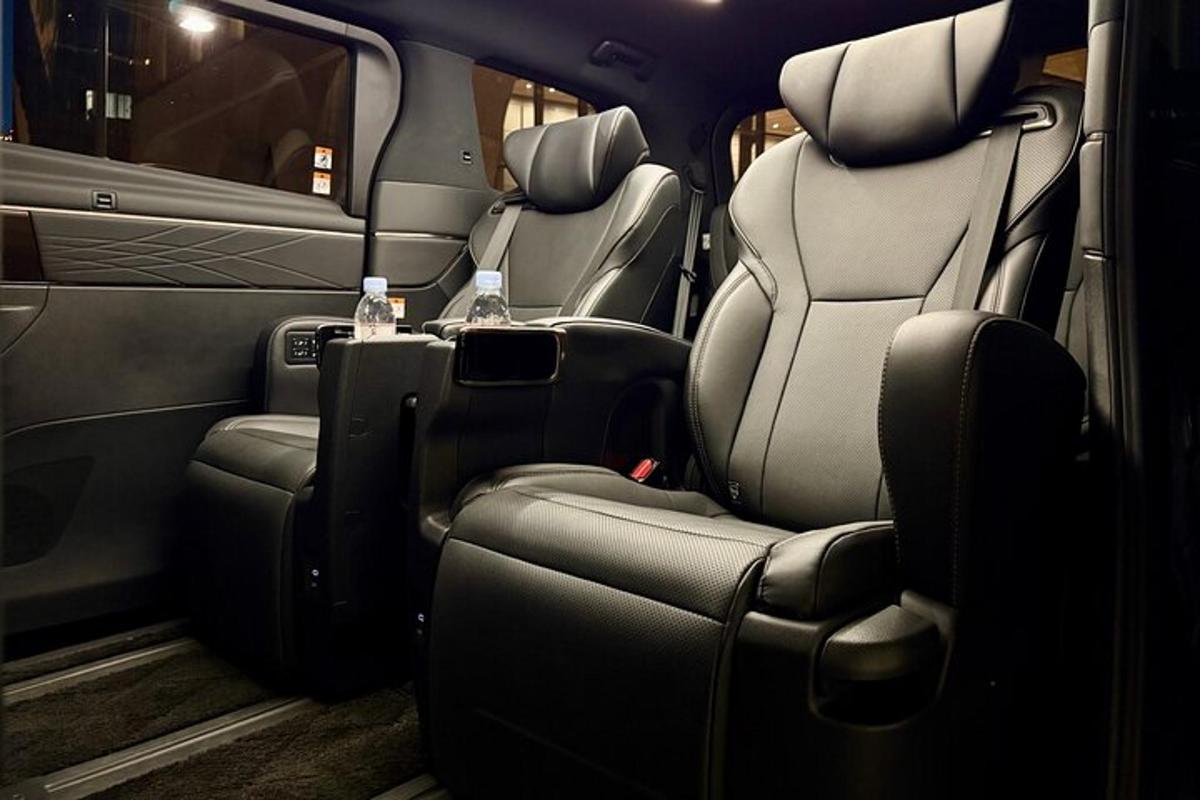 a view of the back seats of a vehicle