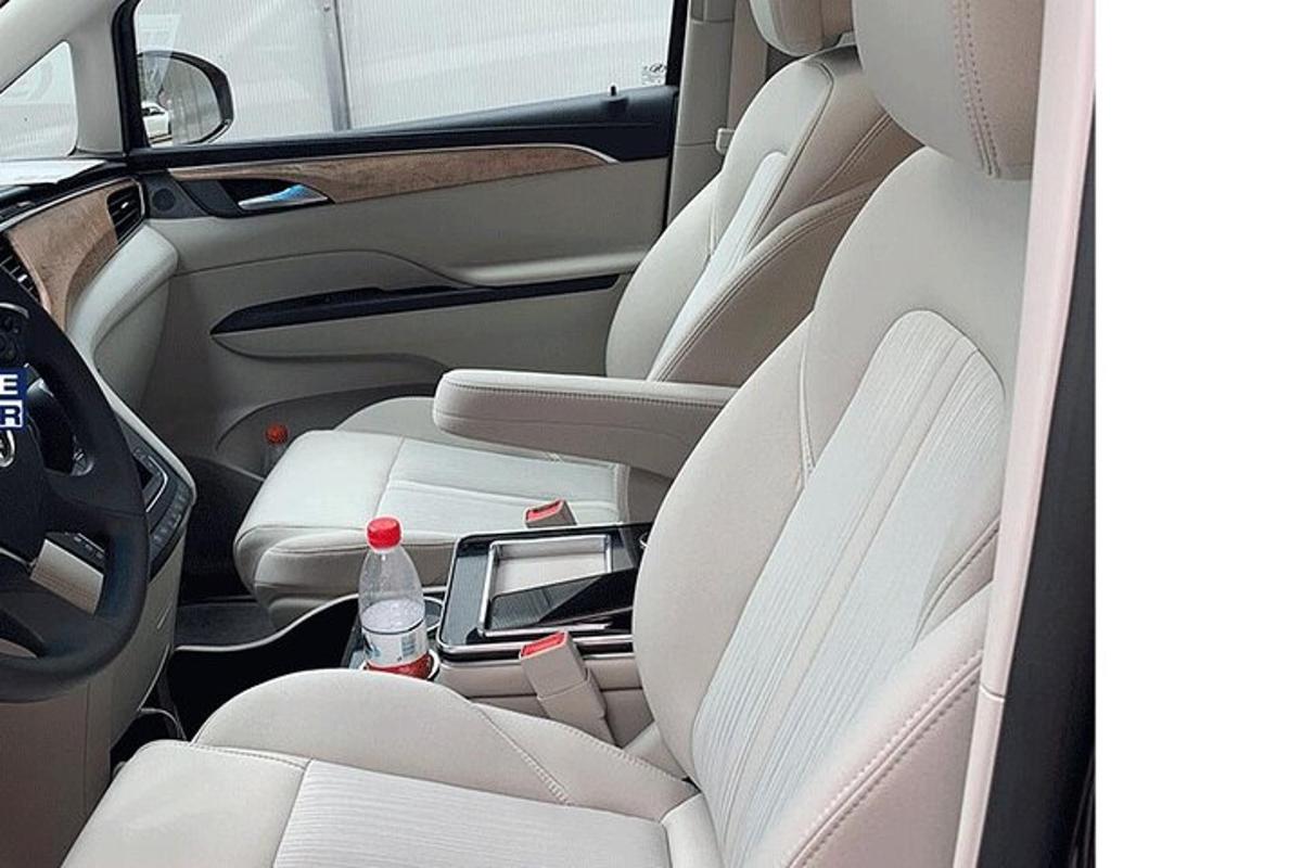 a view of the back seats of a car