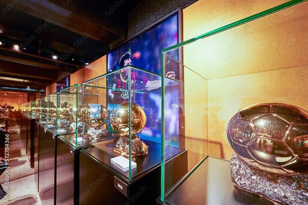 a display case with a bunch of balls in it