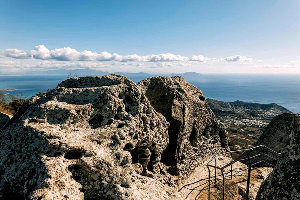 a view of the ocean from the top of a mountain