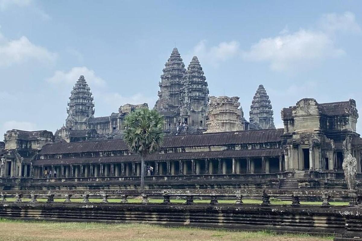 một tòa nhà có một cái cây ở phía trước
