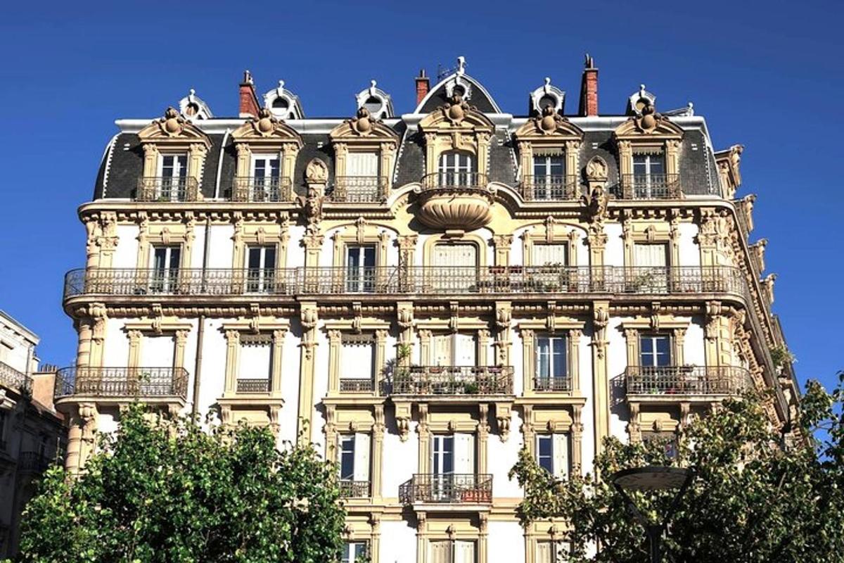 a large building with balconies on the side of it