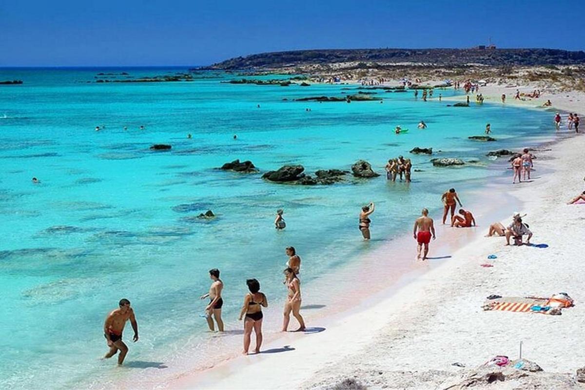 un gruppo di persone su una spiaggia in acqua