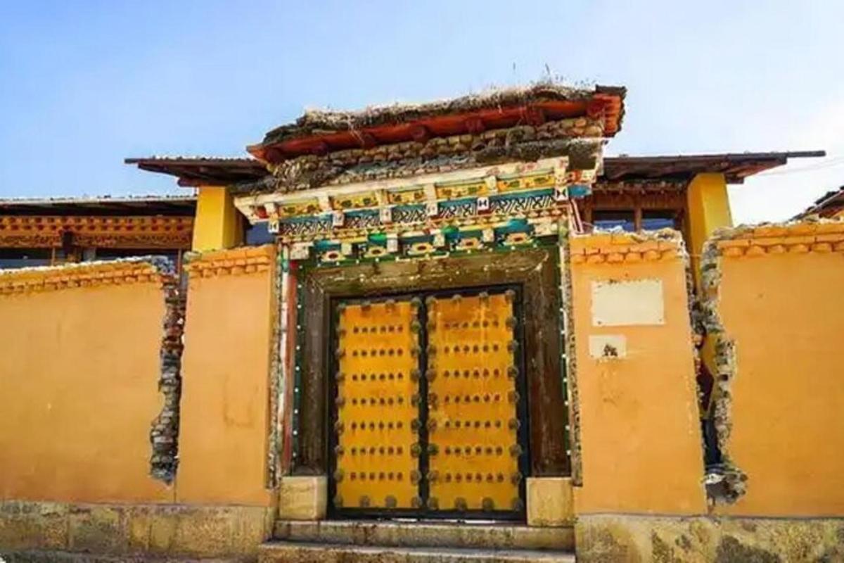a building with a door in the side of it