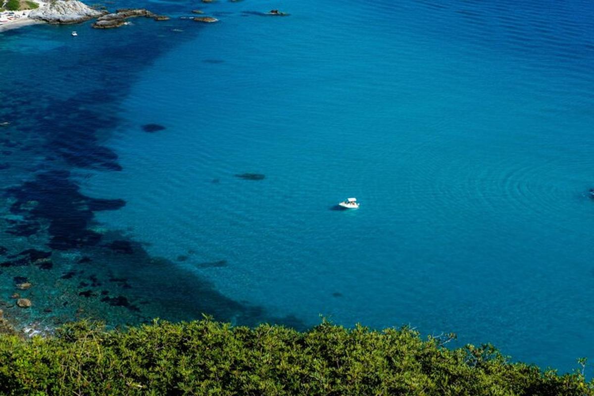a boat in a large body of water