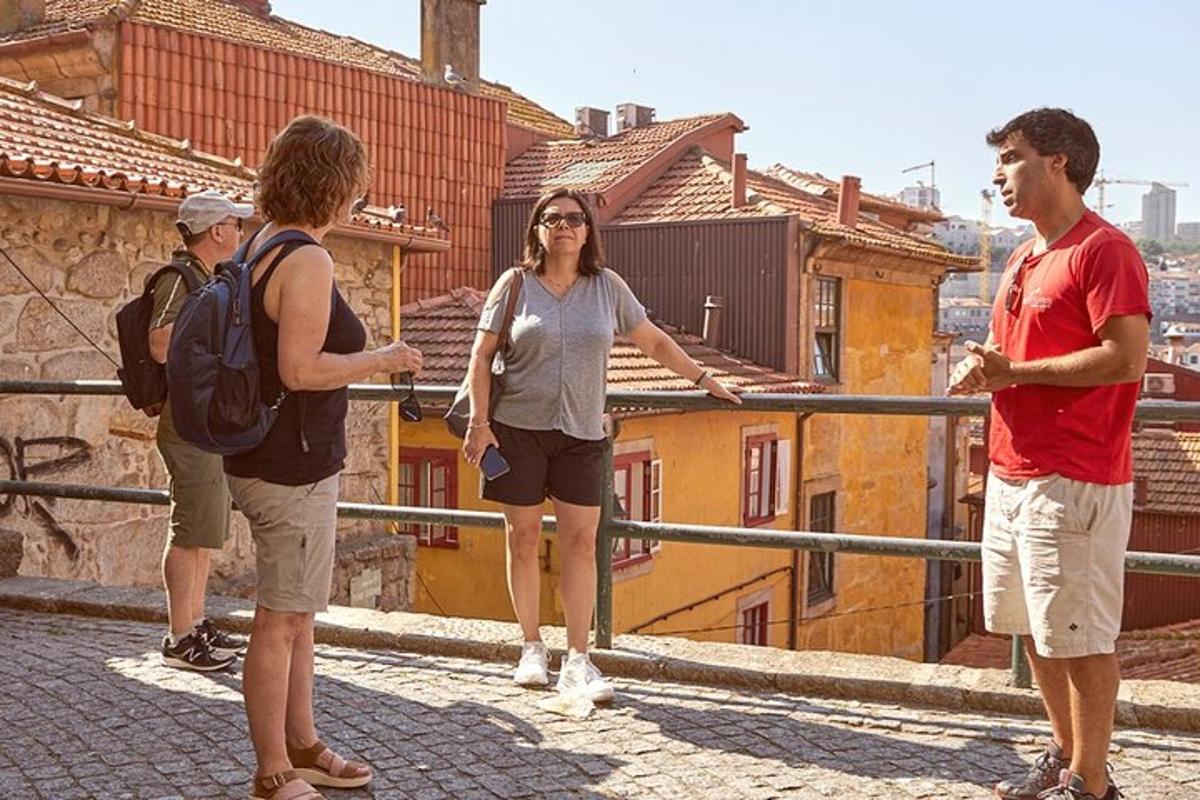 skupina lidí, kteří se dívají na město