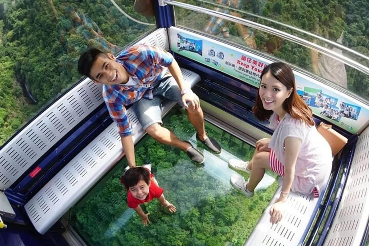 a man and a woman and a child on a roller coaster