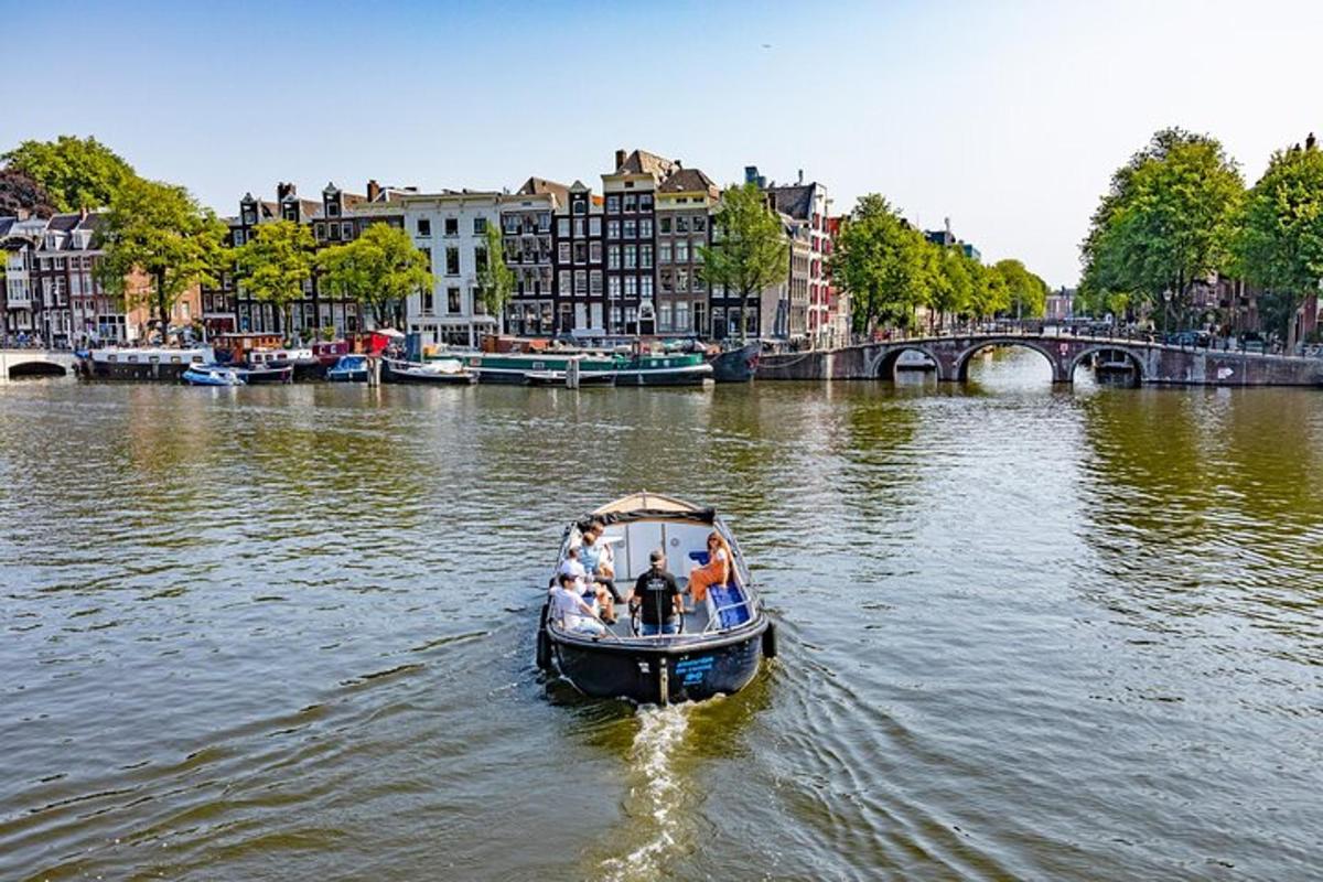 a group of people in a boat on a river