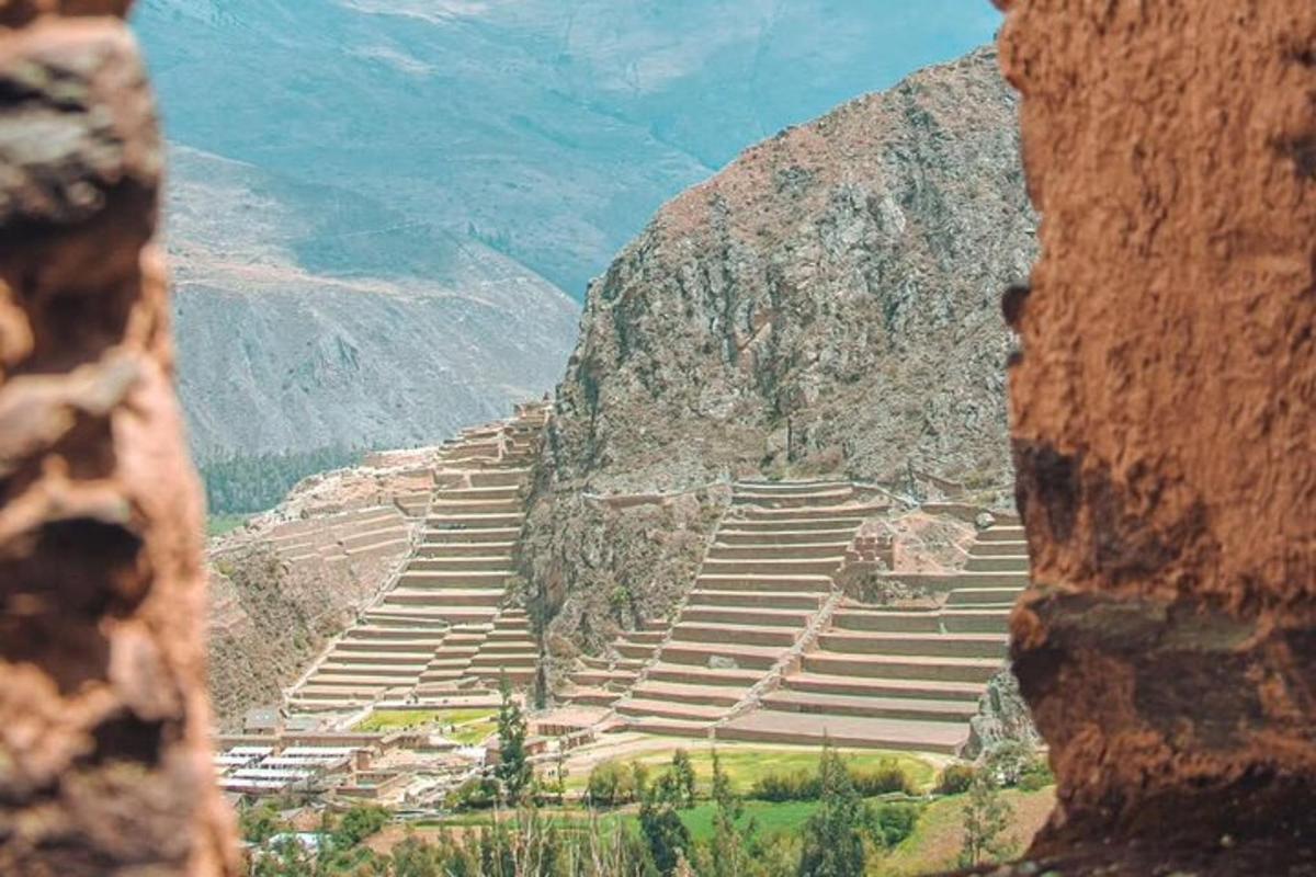 a group of steps on the side of a mountain