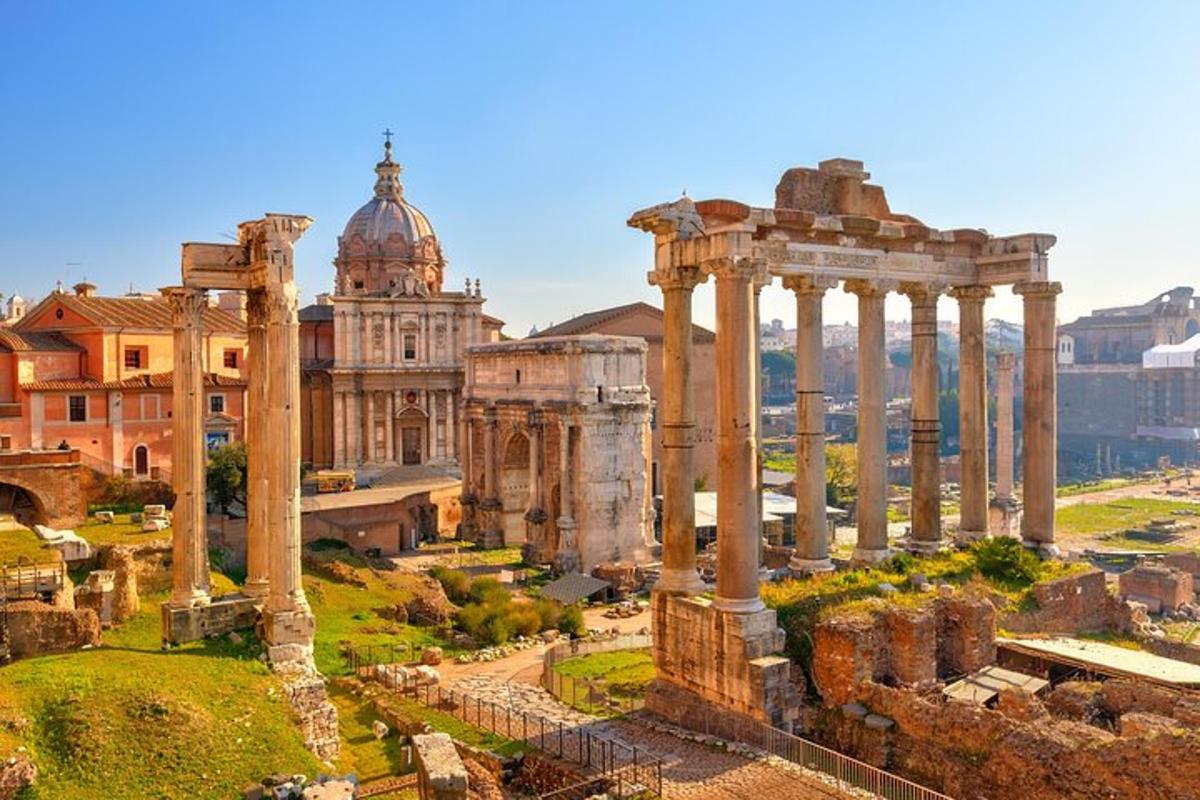 uma vista aérea das ruínas da biblioteca