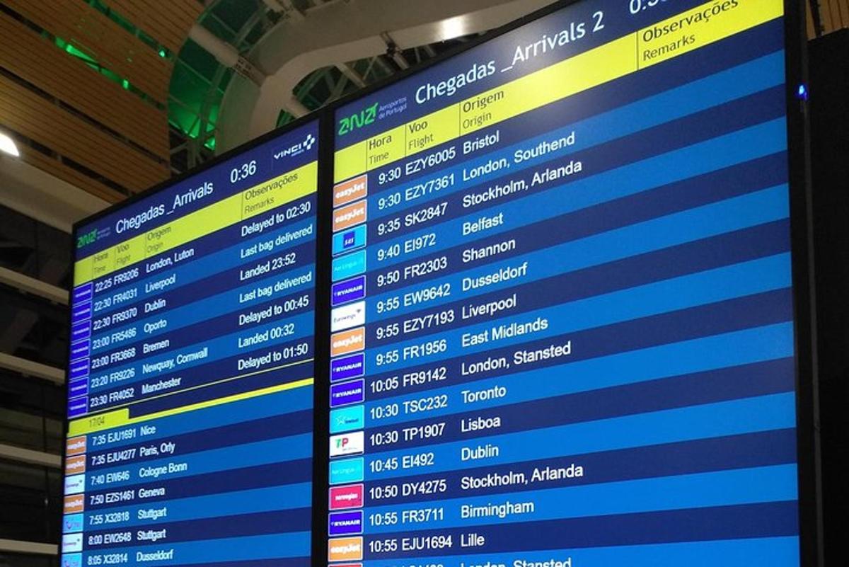 μια οθόνη υπολογιστή με ένα σωρό δρομολόγια πτήσεων