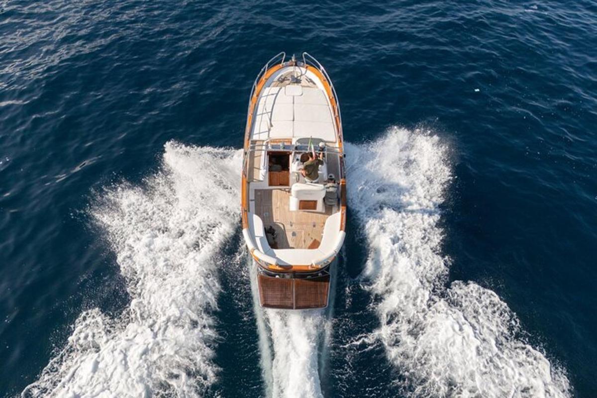 a boat in the middle of the water