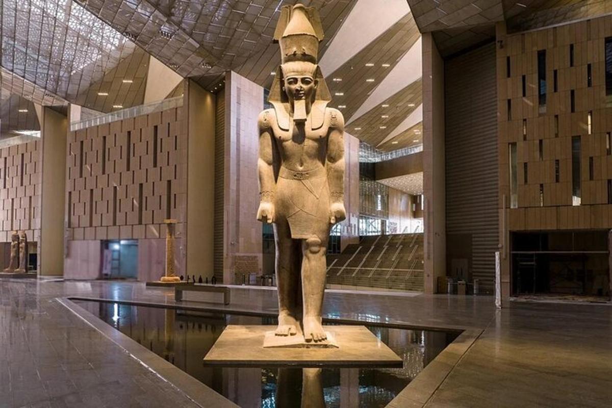 a statue of anubis in a building