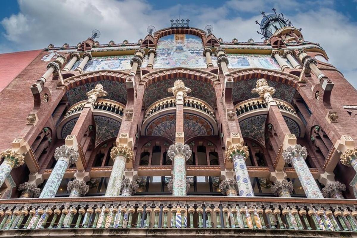 a large building with a lot of tiles on it