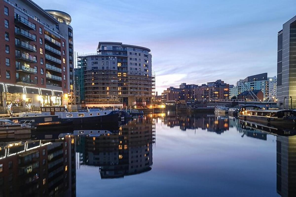 a view of a city with buildings and a river