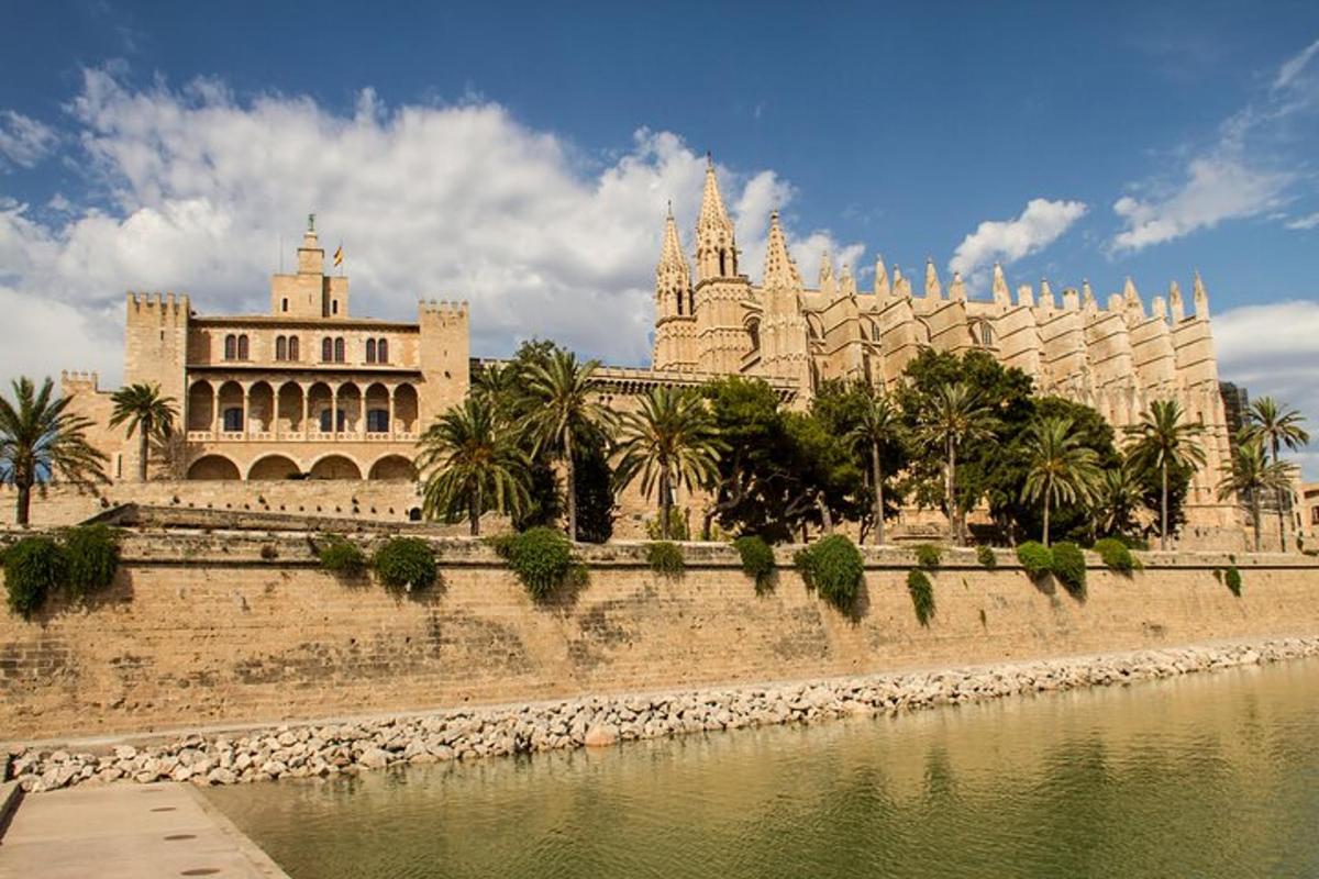 a large building next to a body of water
